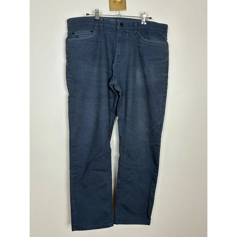 English Laundry Arrogant Mens 36x30 Straight Leg Pants Black Stretch (K31)
